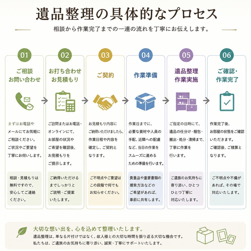 遺品整理の流れ