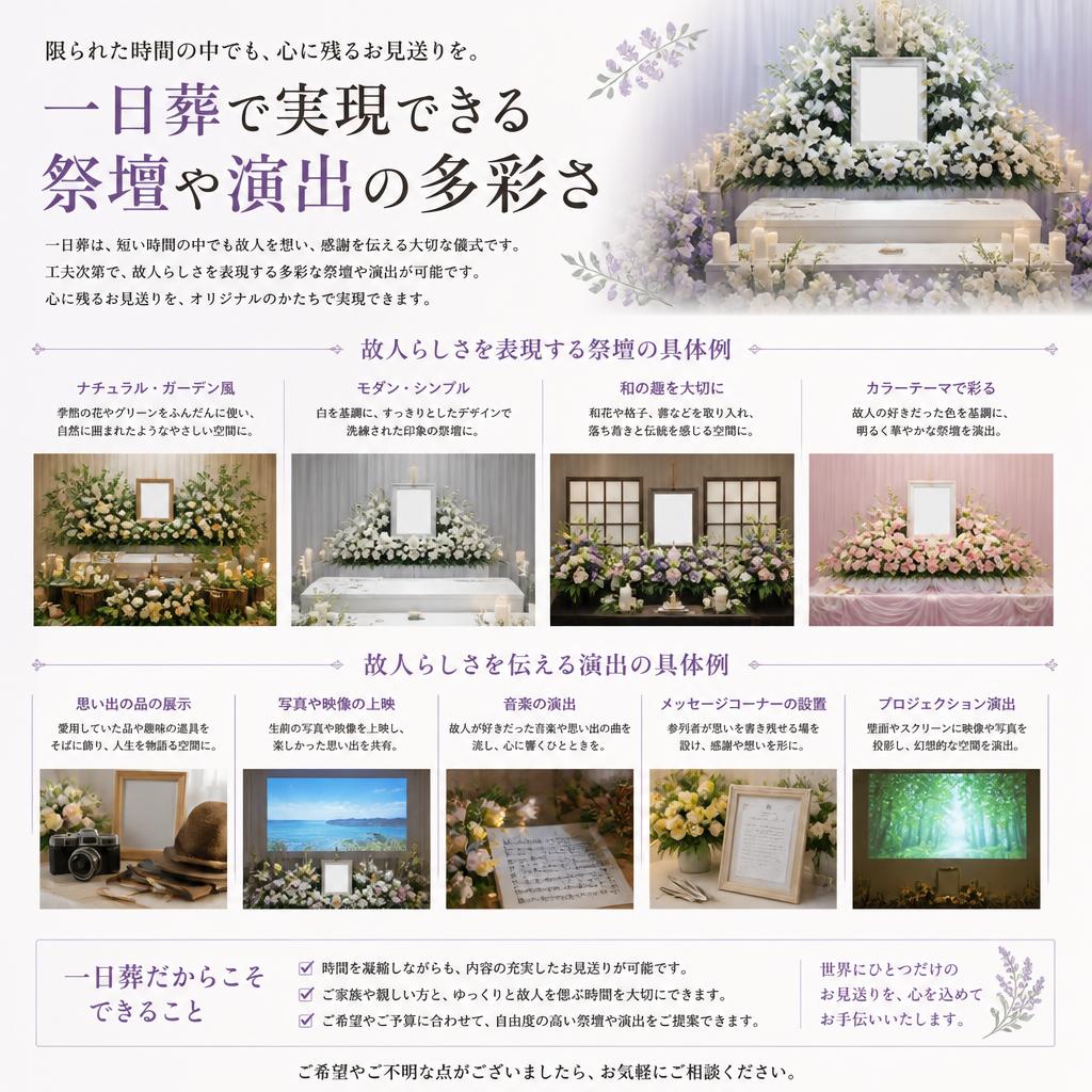 5. 祭壇や演出の自由度
