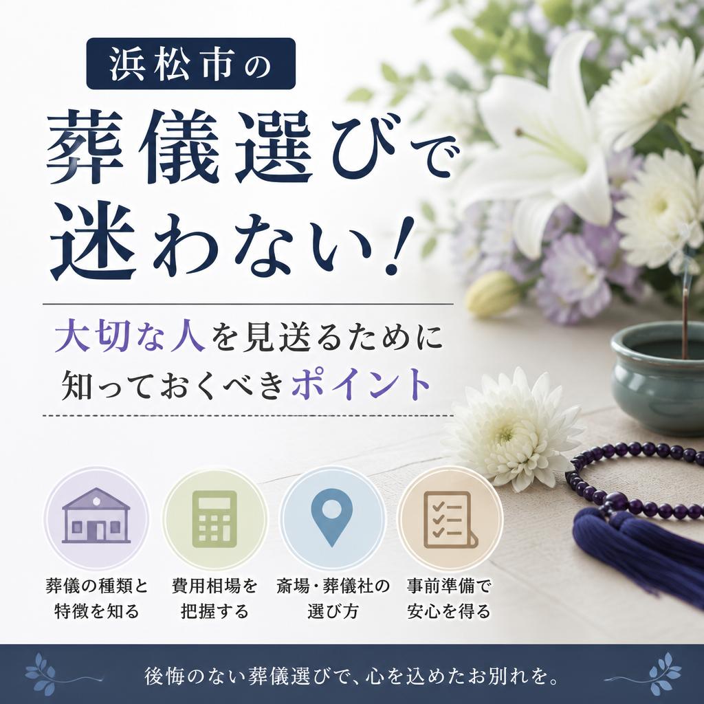 浜松市の葬儀選びで迷わない！大切な人を見送るために知っておくべきポイント